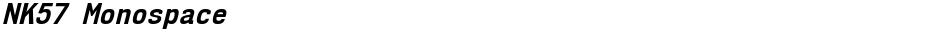 NK57 MonospaceDemo