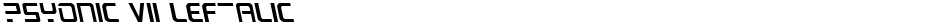 PsYonic VII LeftalicDemo