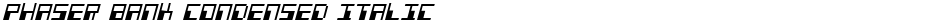 Phaser Bank Condensed ItalicDemo