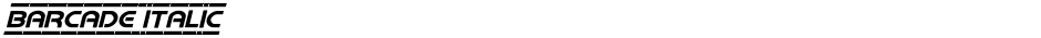 Barcade ItalicDemo