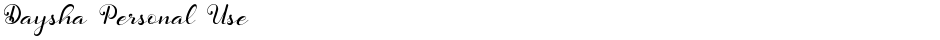 Daysha Personal UseDemo