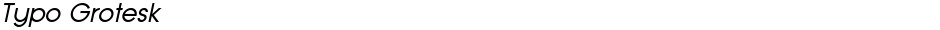 Typo GroteskDemo