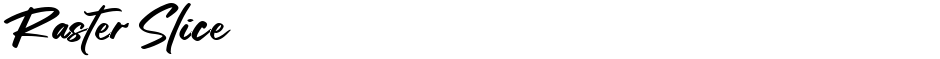 Raster SliceDemo