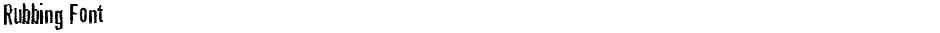 Rubbing FontDemo