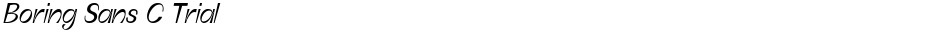 Boring Sans C TrialDemo