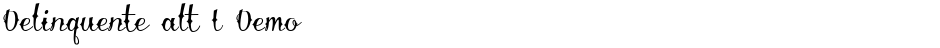 Delinquente alt I DemoDemo