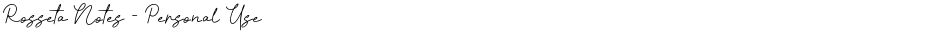 Rosseta Notes - Personal UseDemo