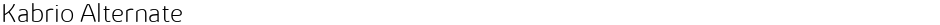 Kabrio AlternateDemo