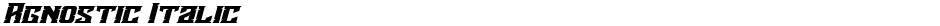 Agnostic ItalicDemo