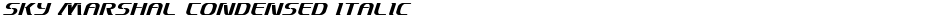 Sky Marshal Condensed ItalicDemo