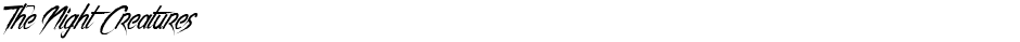 The Night CreaturesDemo