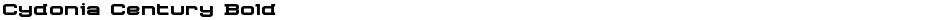 Cydonia Century BoldDemo