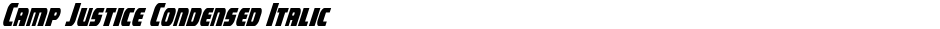 Camp Justice Condensed ItalicDemo