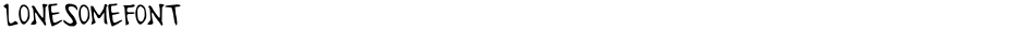 LonesomeFontDemo