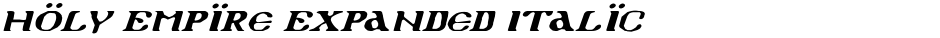 Holy Empire Expanded ItalicDemo