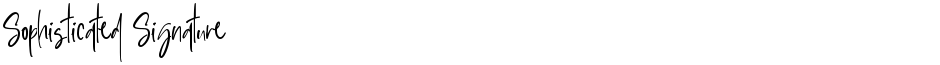 Sophisticated SignatureDemo
