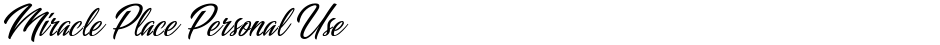 Miracle Place Personal UseDemo