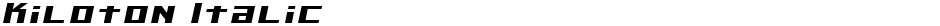 Kiloton ItalicDemo