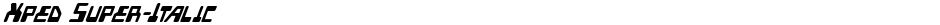 Xped Super-ItalicDemo