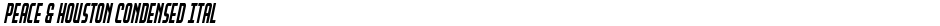 Peace & Houston Condensed ItalDemo