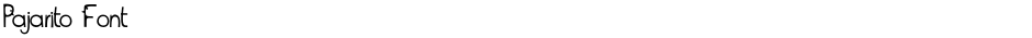 Pajarito FontDemo