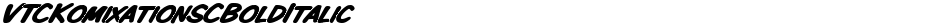 VTCKomixationSCBoldItalicDemo