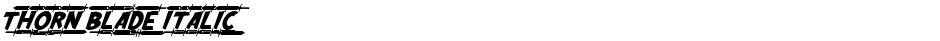 Thorn Blade ItalicDemo
