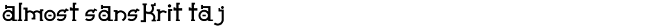Almost Sanskrit tajDemo
