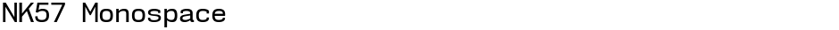 NK57 MonospaceDemo