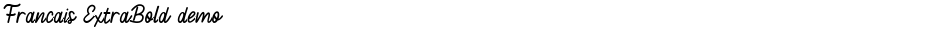 Francais ExtraBold demoDemo