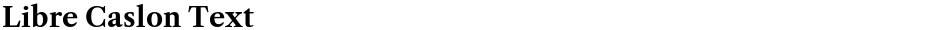 Libre Caslon TextDemo