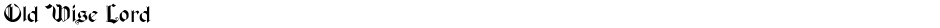 Old Wise LordDemo