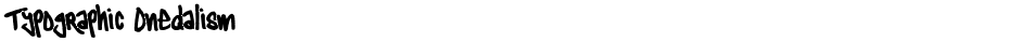 Typographic OnedalismDemo