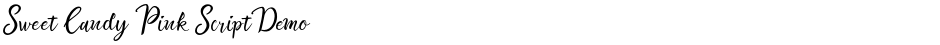 Sweet Candy Pink Script DemoDemo