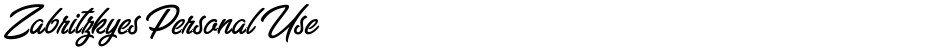 Zabritzkyes Personal UseDemo