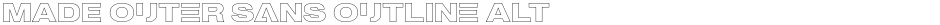 MADE Outer Sans Outline AltDemo