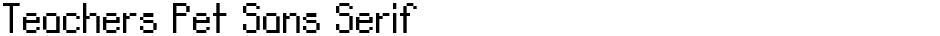 Teachers Pet Sans SerifDemo