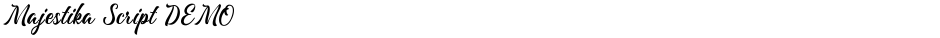 Majestika Script DEMODemo
