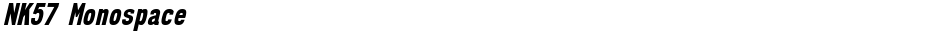 NK57 MonospaceDemo
