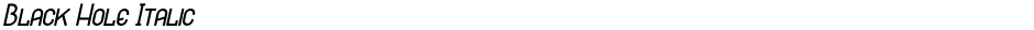 Black Hole ItalicDemo