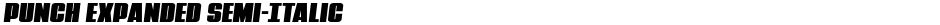 Punch Expanded Semi-ItalicDemo