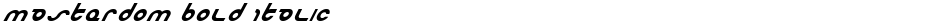 Masterdom Bold ItalicDemo