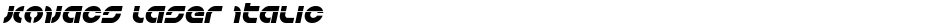 Kovacs Laser ItalicDemo