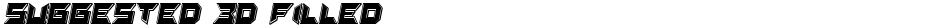 Suggested 3D FilledDemo