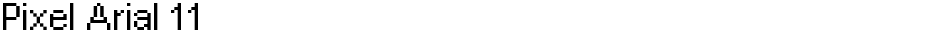 Pixel Arial 11Demo