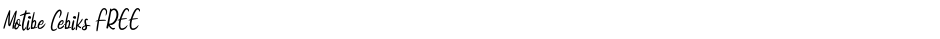 Motibe Cebiks FREEDemo
