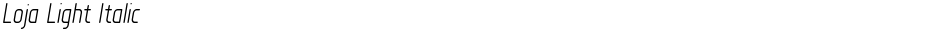 Loja Light ItalicDemo