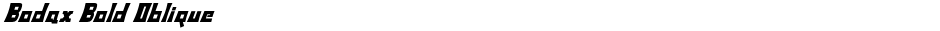 Bodax Bold ObliqueDemo