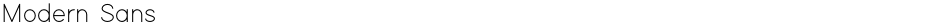 Modern SansDemo