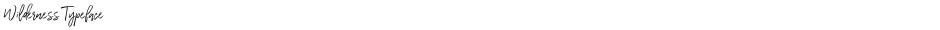 Wilderness TypefaceDemo